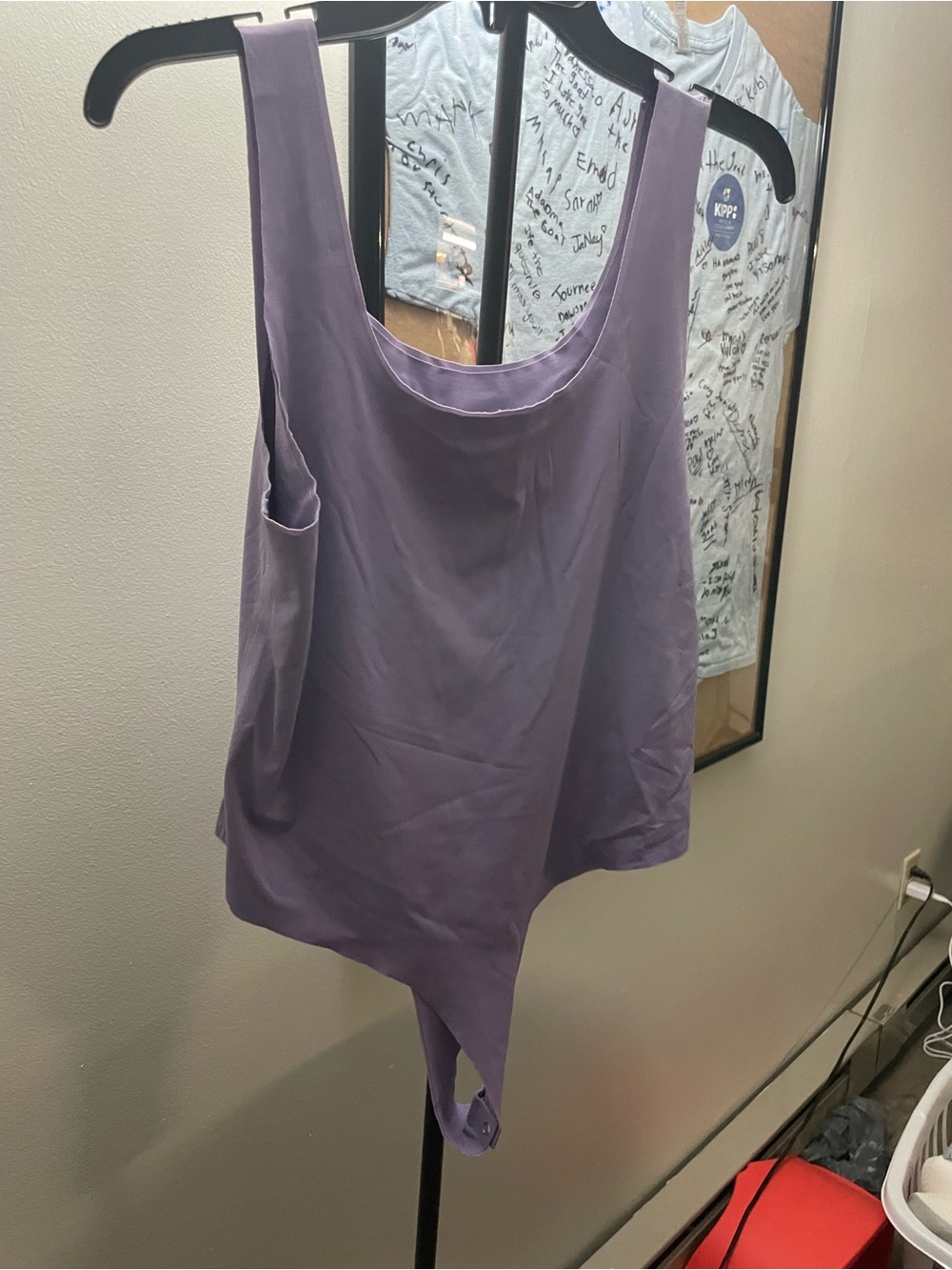 eye candy Lavender Scoop Tank top bodysuit